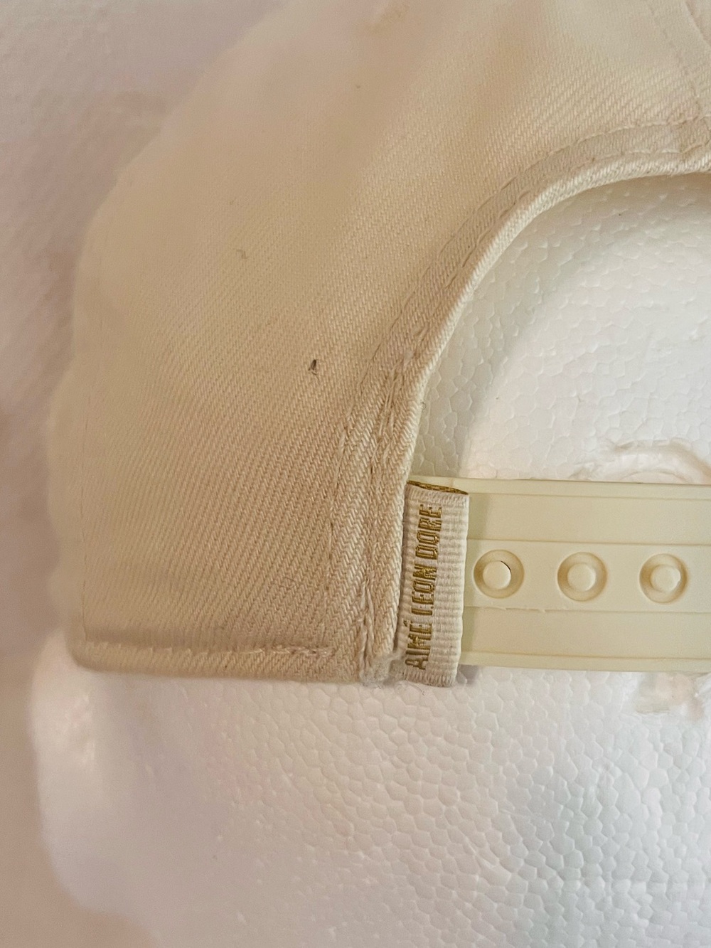 Ainé Leon DoreCream Snapback Cap with Subtle Gold Logo Tag - Picture 8 of 9